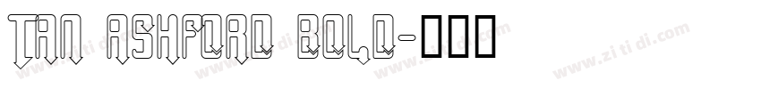 TAN ASHFORD BOLD字体转换